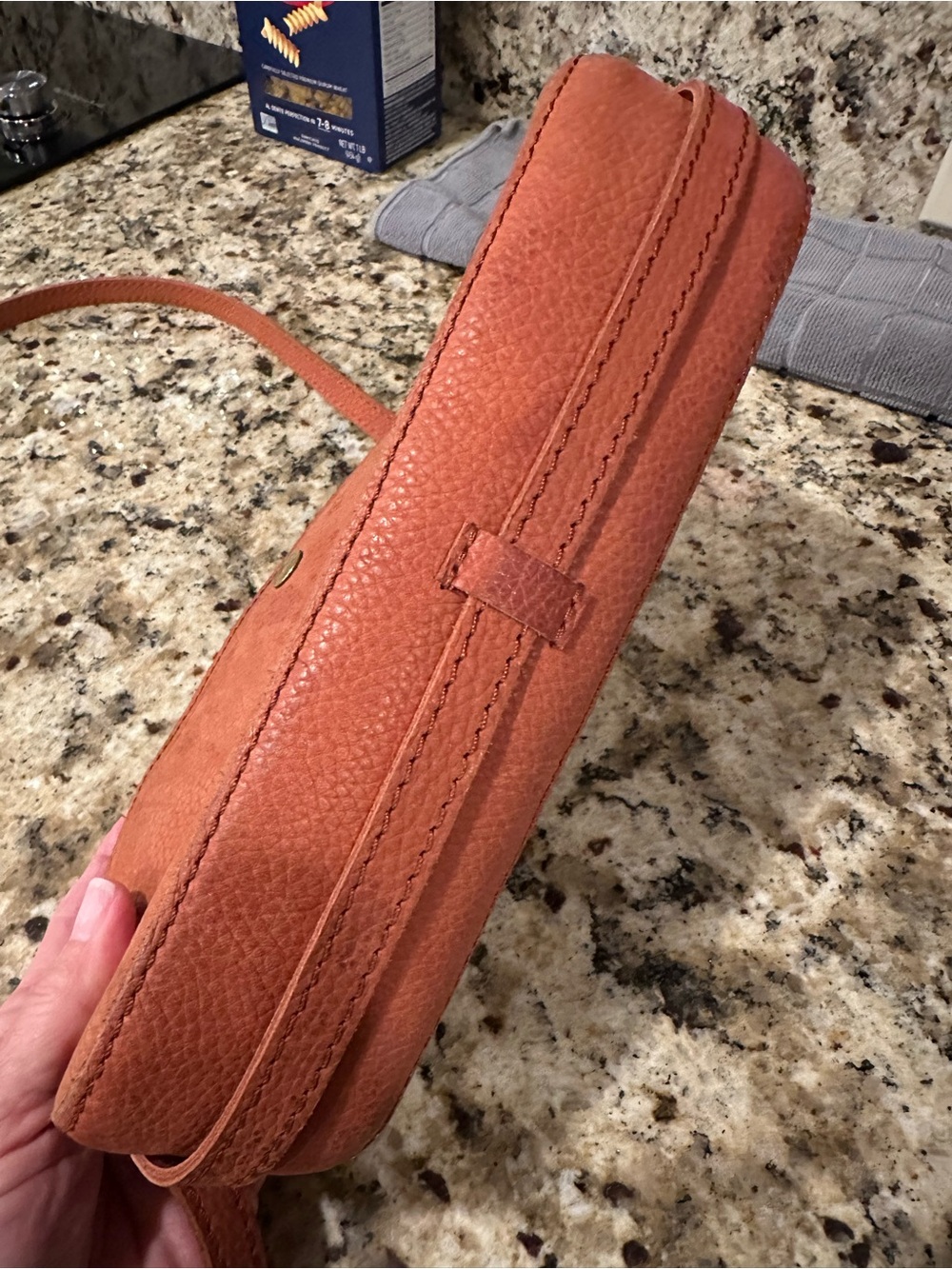 Madewell Leather Crossbody Bag in Burnt Orange - Picture 4 of 7